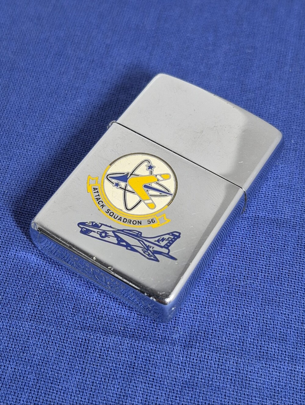 Vintage 1982 Zippo Lighter Attack Squadron 56 US Navy Boomerangs